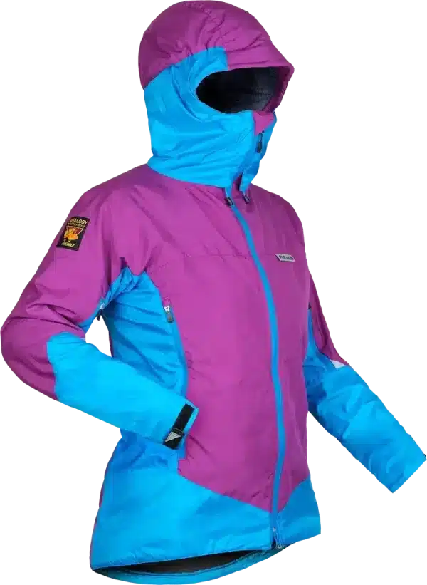 photo of Paramo womens velez jacket foxglove neon blue front