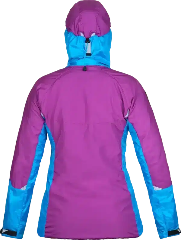 photo of Paramo womens velez jacket foxglove neon blue back