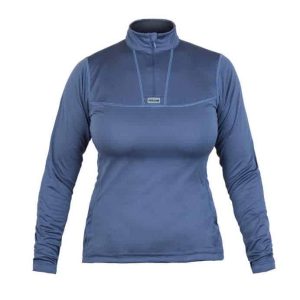 photo of Paramo womens cambia zip neck indigo