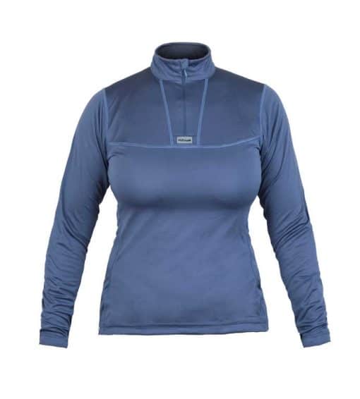 photo of Paramo womens cambia zip neck indigo