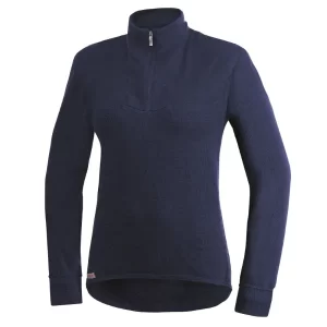 photo ot woolpower zip turtleneck 400 dark navy