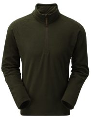 photo of Keela mens micro pulse fleece top moss