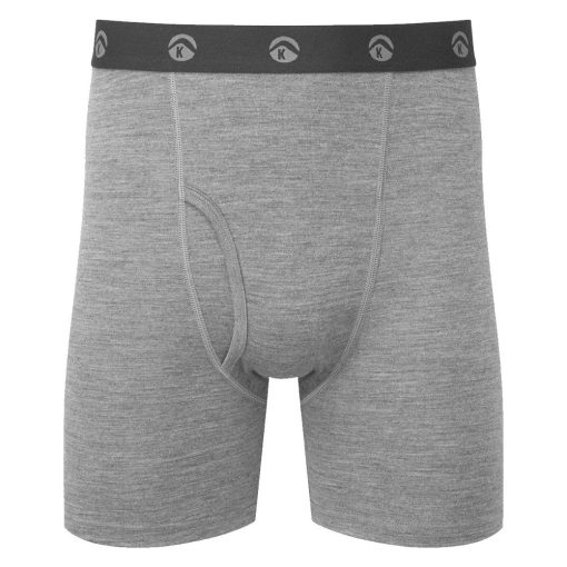 photo of Keela mens merino boxer shorts grey