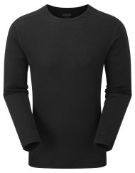 photo of Keela mens merino round neck top black