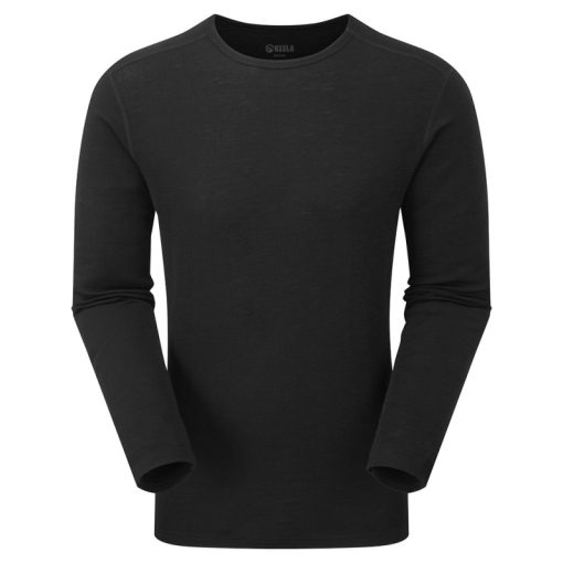 photo of Keela mens merino round neck top black