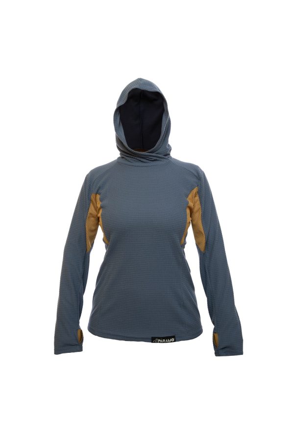 photo of Paramo womens velez grid indigo cumin