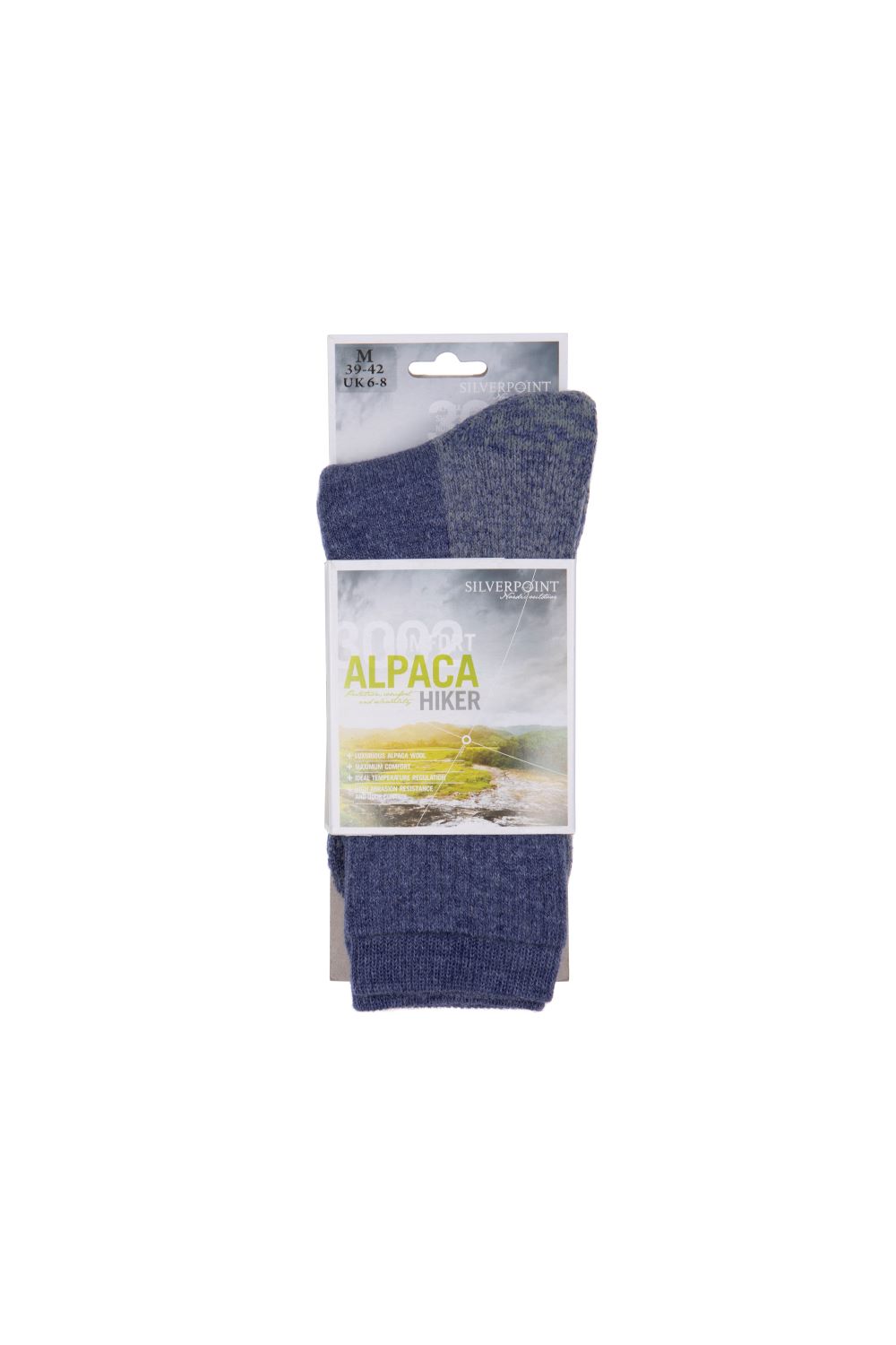 Photo of Silverpoint Alpaca Merino Hiker sock blue