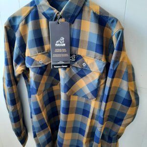 photo of Paramo Mens Katla Long Sleeve Shirt indigo gingham check