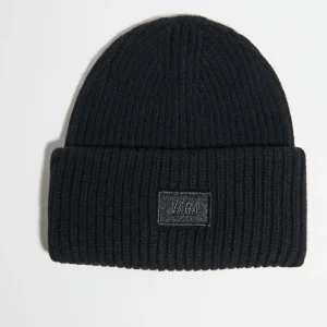 VAGA Lambswool Chunky Beanie - storm black