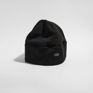 photo of vaga-fleece-beanie-running-hat-black