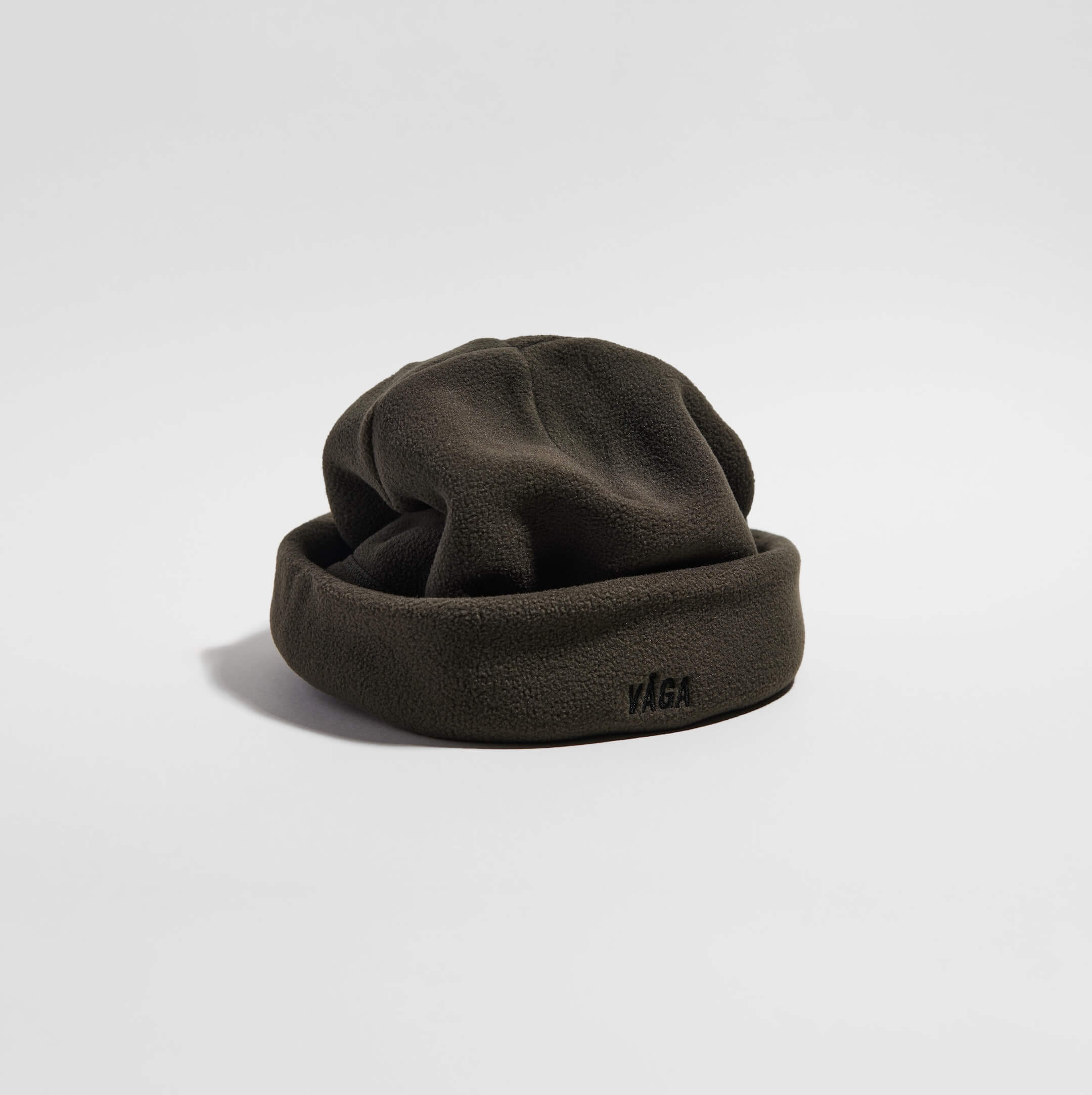 photo of vaga-fleece-beanie-running-hat-utility-green