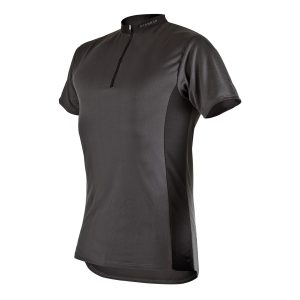 Pfanner Zip Neck Shirt Short Sleeve - grey